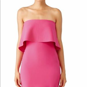 Likely strapless pink dress